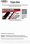 Grin Technologies Triple Bob Ebike Battery Anchor Bracket Mount - Secure Downtube Battery Mounting Anywhere on The Tubes