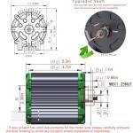 72V 5000W Brushless Motor Kit 6800RPM Electric DC Motor with Fardirve Controller Electric Motor Kit for Go Kart Motorcycle Scooter Conversion Kit 9T #35 Sprocket