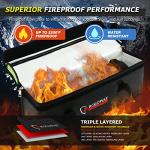 ROLOWAY Lipo Battery Bag Fireproof Bag (20 x 5 x 7.5 inch), Large Lipo Bag Fireproof Ebike Battery Bag, Lipo Safe Bag with Comfortable Handle, Reflective Strip, Lipo Charging Bag