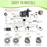 BAFANG 750W Mid Drive Kit,Mid Drive Ebike Conversion Kit Brushless Upgraded Motor with DPC010 Digital Display and 44T Chainring for Commuter Bike,Recumbent Trike,Mountain Bike,Cargo Bike