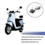 Ragyzity Electric Bike Battery Box Safety Lock, Battery Cylinder Lock Ignition Switch Anti-Theft Safety Lock, Portable Outdoor Cycling Electrombile Battery Box Lock with 2 Keys (1pc)