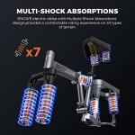 ENGWE Folding Electric Bike for Adults, 14'' City Commuter Ebike, Light Weight Mini Ebike with 350W Motor, 48V 10AH Removable Battery, Back Seat, Multiple Shock Absorptions