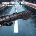Half-Twist Throttle for Bafang 3 Pin Speed Throttle for BBS01B BBS02B BBS-HD Mid Drive Motor eBike Conversion Kits E-Bike Twist Throttle with 17.7 inch Cable