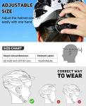 Bike Helmet with USB Rechargeable LED Light Detachable Goggles and Sun Visor, Mountain & Road Bicycle Helmets for Men Women Adult Cycling Helmets (Black+White)