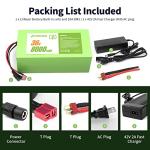 RANSYRI 36V 8Ah Universal Power Pack Rechargeable Battery with 42V 2A Adapter | 20A BMS & Waterproof Design(200-500W Systems)