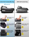 whale fall Bike Phone Frame Bag Waterproof, 3D Eva Hard Shell, Bike Phone Holder, Bicycle Top Tube Bag, Cycling Pouch with Rain Cover, Bike Accessories for Phones Under 7"