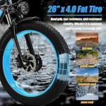 KETELES Electric Bike for Adults, AWD Ebike Dual Motor, 26'' Fat Tire Peak 4000W Ebikes with 48V 23AH Battery Hydraulic Brake ​​Electric Bicycle, 21 Speed Dirt Bikes UL Certified.