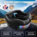 Bike Helmet Adult Men Women: Smart Bike Helmet Bicycle Helmets with Light for Mountain Bike Road Cycling Electric Scooter Skateboard Roller Skating Ebike Bike Helmets for Adults Teen Helmets Black