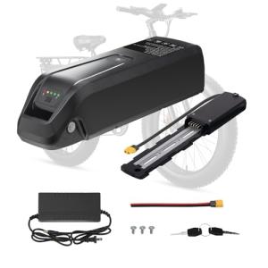 UUGPOWER Ebike Battery 36V, 10.4Ah/ 15.6Ah/ 20Ah Lithium Pack with BMS for 0-1500W Motor, Indicator Light, Safe Lock, USB Port, XT60 Plug (36V10.4AH-5PIN)