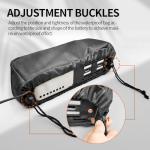 HUDAMZKY Ebike Battery Protective Bag Cover, Electric Bicycle 36V 48V 52V 60V Li-ion Battery Waterproof Dustproof Anti Mud Cover