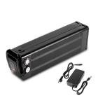 YS YOSE POWER 48V 15AH Lithium Ebike Battery Seat Tube 250W 350W 500W 750W 1000W Bicycle Electric Bike Battery with Charger 2Pins Discharge Port 30A BMS Silverfish E Bike Batteries