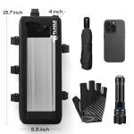 FLASLD Fireproof Electric Scooter Battery Hanging Bag, 16x6x4in Ebike Battery Bag, Electric Bike Bicycle Saddlebag