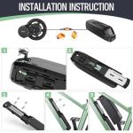 Varstrom 20Ah Ebike Battery,52V 1040Wh Electric Bike Scooter Lithium Battery with Waterproof Case,3A Charger and BMS,Compatible with BAFANG/Voilamart/AW/Ebikeling 750W 1000W Ebike Motor