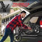 PEXMOR Electric Bike for Adults, 350W Motor (Peak 500W) Folding Ebike | Full Suspension | 36V 6AH Battery, 14" Foldable Commuter City Electric Bicycle for Adults/Teens, Complies to UL2849