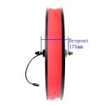 48V1000W Electric Fat Bike 26x4.0inch Hub Motor Kit Rear Drive with Color Display Snow E-Bike Conversion Kit Waterproof 170mm Dropout Big Foot Bike
