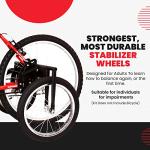 Bike USA Heavy-Duty Adult Training Wheels – Patented Stabilizer Kit for 24"–27" Bicycles, Supports 250+ lbs, Original Full-Size Bike Training Aid, Not for Electric or E-Bikes