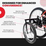 Bike USA Heavy-Duty Adult Training Wheels – Patented Stabilizer Kit for 24"–27" Bicycles, Supports 250+ lbs, Original Full-Size Bike Training Aid, Not for Electric or E-Bikes