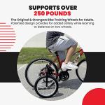 Bike USA Heavy-Duty Adult Training Wheels – Patented Stabilizer Kit for 24"–27" Bicycles, Supports 250+ lbs, Original Full-Size Bike Training Aid, Not for Electric or E-Bikes