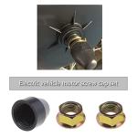 Create idea 1 Set E-Bike Hub Motor Nuts Bike Safety Washers Electric Bicycle Wheel Lock Nuts Motor Axle Bolt Screw for 750W-1500W Motors with 14mm Shaft