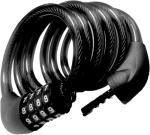 Bike Cable Lock 6FT Long, 4 Digit Resettable Combination Lock, Heavy Duty Steel Cable with Waterproof Vinyl Coating Anti Theft Security Lock for Road Bike E-Bike Scooter Fence Gate Toolbox