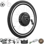 Voilamart Electric Bicycle Conversion Kit 48V 1000W Ebike 26" 135mm Rear Hub Motor Wheel Kit E-Bike Conversion Kit for Turn Pedal Bike into Ebike (Black_26IN_Rear_Wheel (Battery Not Inclued))
