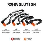 Kryptonite Evolution 1012 Bike Chain Lock, 4 Feet Long 10mm Steel Chain Heavy Duty Anti-Theft Sold Secure Gold Bicycle Chain Lock with Keys for E-Bike, Motorcycle, Scooter, Bicycle, Door, Gate, Fence