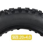 MOHEGIA Ebike Fat Tire: 20 x 4.0 Inch E-Bike Mountain Tire High-Performance and All-Terrain Folding Replacement Bicycle Tire with Offroad or Trail Riding