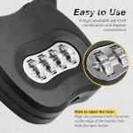 TCMOT Bike Locks Heavy Duty Anti Theft, Combo Bike U Lock, 4-Digit Resettable Combination Bicycle Lock, Large U Shaped Ebike Lock for Electric Bike, Escooter, Motorcycle,Door