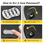 TCMOT Bike Locks Heavy Duty Anti Theft, Combo Bike U Lock, 4-Digit Resettable Combination Bicycle Lock, Large U Shaped Ebike Lock for Electric Bike, Escooter, Motorcycle,Door