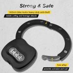 TCMOT Bike Locks Heavy Duty Anti Theft, Combo Bike U Lock, 4-Digit Resettable Combination Bicycle Lock, Large U Shaped Ebike Lock for Electric Bike, Escooter, Motorcycle,Door