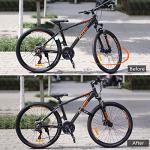 Bike Rack Straps, 4-Pack Trilancer Adjustable Bike Wheel Stabilizer Strap with Hook and Loop for Car and Wall Mount, for Transportation and Storage (26'' x 1.5'')