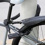 INTEKIN Anti-Theft Heavy Duty Bike Lock, 4FT, Black, Key Lock, Portable, Wide Application