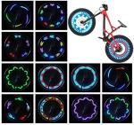 Bike Wheel Lights (2 Pack) - Waterproof LED Bicycle Spoke Tire Lights - Great Gift for Kids Adults - 30 Different Patterns Change - Bike Accessories - Black