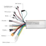 24V 36V 48V Ebike Controller Kit 25A 500W Brushless Motor Controller and Ebike LCD Display with Thumb Throttle 2in1 Electric Bike Motor Controller Electric Bicycle Speed Controller Scooter Controller