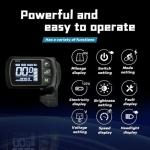 24V 36V 48V Ebike Controller Kit 25A 500W Brushless Motor Controller and Ebike LCD Display with Thumb Throttle 2in1 Electric Bike Motor Controller Electric Bicycle Speed Controller Scooter Controller