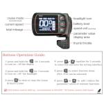 24V 36V 48V Ebike Controller Kit 25A 500W Brushless Motor Controller and Ebike LCD Display with Thumb Throttle 2in1 Electric Bike Motor Controller Electric Bicycle Speed Controller Scooter Controller