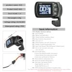 24V 36V 48V Ebike Controller Kit 25A 500W Brushless Motor Controller and Ebike LCD Display with Thumb Throttle 2in1 Electric Bike Motor Controller Electric Bicycle Speed Controller Scooter Controller