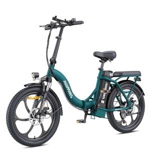 MilePort 1 Folding Electric Bike for Adults | 700W Peak Motor | 20MPH Top Speed | 62 Miles Range | 468Wh Removable Battery | 20"x3.0" Fat Tires | 7-Speed Folding Commuter E-Bike