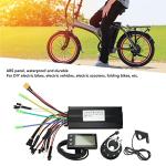 36v/48v 750w/1000w Electric Bike Controller Kit, Aluminum Alloy Ebike Conversion Kit, 30a Sine Wave Controller with Panel Dc24 36 48v for Electric Bicycles, Electric Vehicles, Electric Scooters