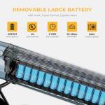 Heybike Ranger S Electric Bike for Adults, Foldable 1400W Peak Motor Ebike, 20" x 4.0" Fat Tire Step-Thru Electric Bicycle, 48V 14.4AH Removable Battery Commuter E Bike, 7-Speed Hydraulic Fork