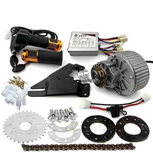 L-faster 450W Electric Bike Left Drive Conversion Kit Can Fit Most of Common Bicycle Use Spoke Sprocket Chain Drive for City Bike(36V Twist Kit)