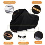 Ebike Cover, 420d Oxford Outdoor Bike Cover, Durable Ripstop Lock Holes & 3 Buckles for Ebike Touring Mountain Bike up to 75 inch (L*W*H: 75" x 31" x 40")