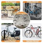 Ebike Cover, 420d Oxford Outdoor Bike Cover, Durable Ripstop Lock Holes & 3 Buckles for Ebike Touring Mountain Bike up to 75 inch (L*W*H: 75" x 31" x 40")