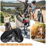 Ebike Cover, 420d Oxford Outdoor Bike Cover, Durable Ripstop Lock Holes & 3 Buckles for Ebike Touring Mountain Bike up to 75 inch (L*W*H: 75" x 31" x 40")