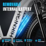 HiKNiGHT Electric Bike for Adults, 1000W/Peak 1600W Motor 52V 20AH Battery 26" x 4.0" Fat Tire Step-Thru Electric Bicycle for Women/Men, Up to 32MPH, Dual Hydraulic Brake