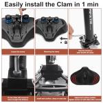 Upgrade Oversize Bike Seat for Men Women, Extra Wide Noseless Bicycle Seat Cushion, Waterproof Comfort Memory Foam Bike Saddle Fit for Peloton Bikes, Exercise Bike, EBikes, City Bike