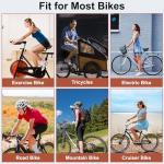 Upgrade Oversize Bike Seat for Men Women, Extra Wide Noseless Bicycle Seat Cushion, Waterproof Comfort Memory Foam Bike Saddle Fit for Peloton Bikes, Exercise Bike, EBikes, City Bike