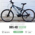 BAFANG Mid Drive Kit 1000W BBS-HD Electric Bike Conversion Kit 48V 52V Ebike Conversion Kit for 68-73/100/120MM Mountain Bike Road Bike with Battery and Display(Optional)