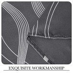 NICETOWN Grey Blackout Curtains 84 inch Length 2 Panels Set for Bedroom/Living Room, Noise Reducing Thermal Insulated Wave Line Foil Print Drapes for Patio Sliding Glass Door (52 x 84, Gray)