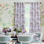 MYSKY HOME Purple Curtains 84 Inches Long 2 Panels Thermal Insulated Curtains Half-Blackout Flowers and Leaves Curtains Panels for Bedroom Living Room Printed Curtains with Grommet